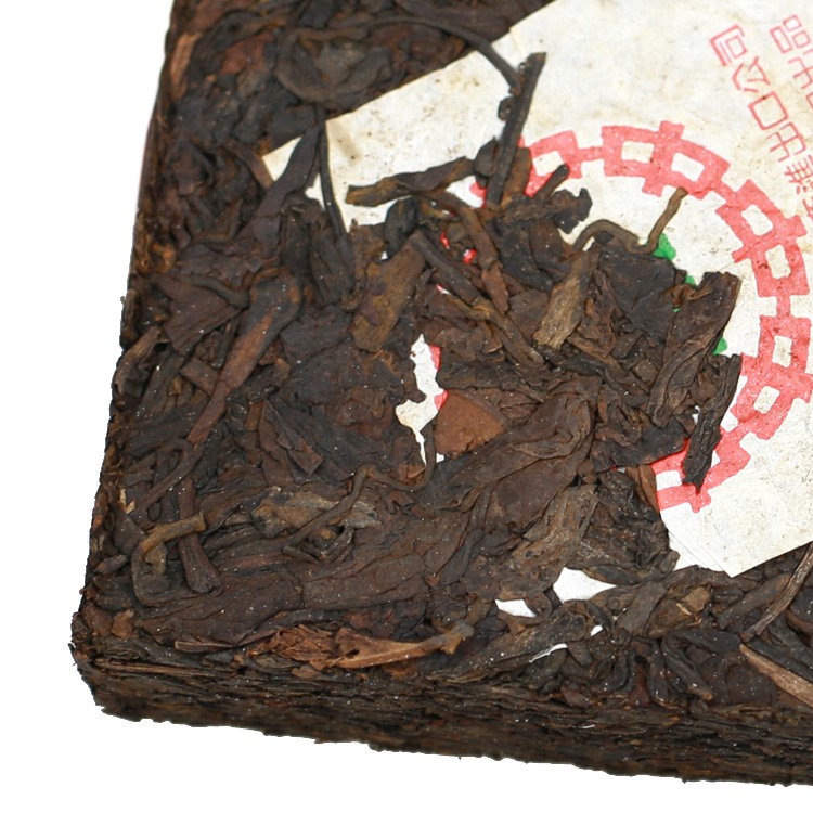 云南普洱茶老熟茶80年代初期 7581砖 半生熟 砖茶 参樟茶汤与叶底图片